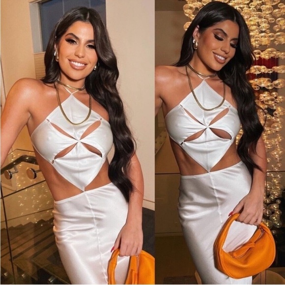 MOTHER OF ALL Carmen Dress in White - Picture 1 of 7